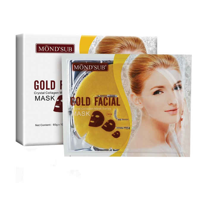 Buy MondSub Gold Face Mask Sheet Pack Of 2 - Purplle
