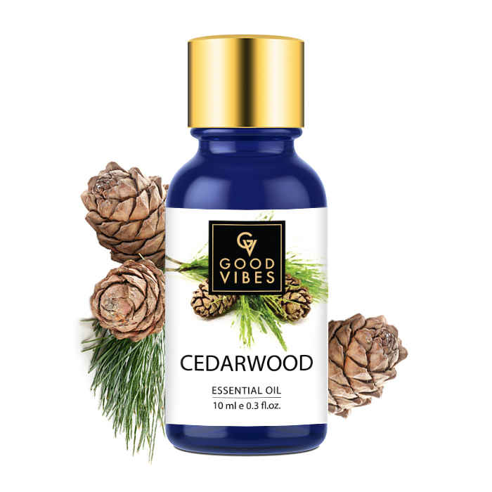 Buy Good Vibes Pure Essential Oil - Cedarwood (10 ml) - Purplle