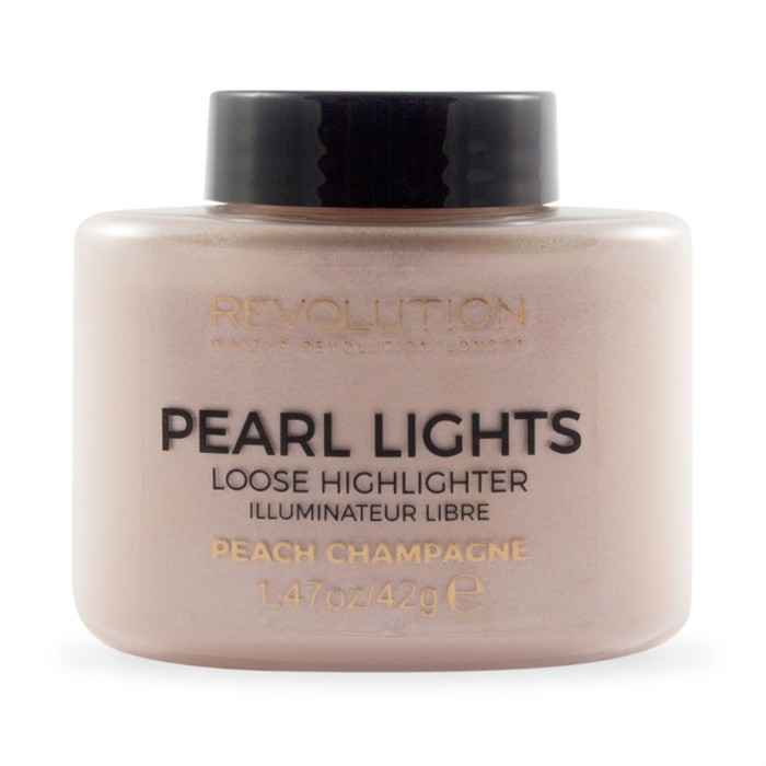 Buy Makeup Revolution Pearl Lights Loose Highlighter Peach - Champagne (42 g) - Purplle