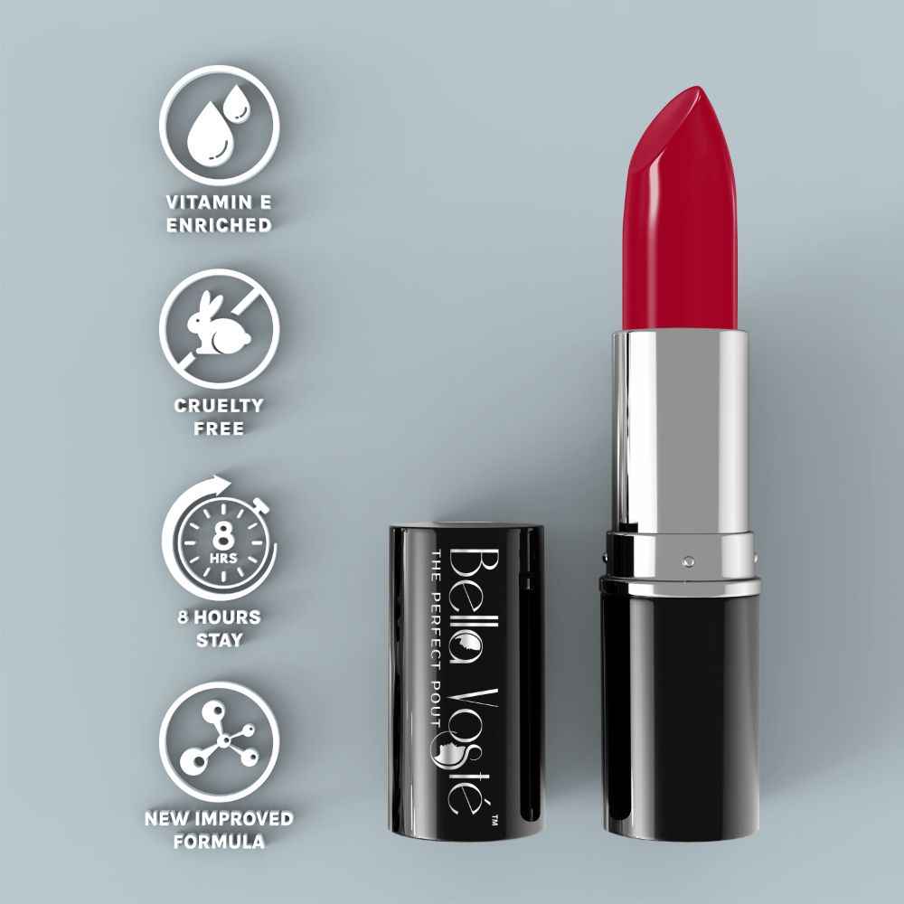 Buy Bella Voste Sheer Creme LustA Lipstick Legendary 7 (4.2 gm)A I Cruelty FreeA I SatinTouch|A A Long LastingA IA Cruelty FreeA Improved Formula IA One Stroke Aplication I Highly Pi gmented - Purplle