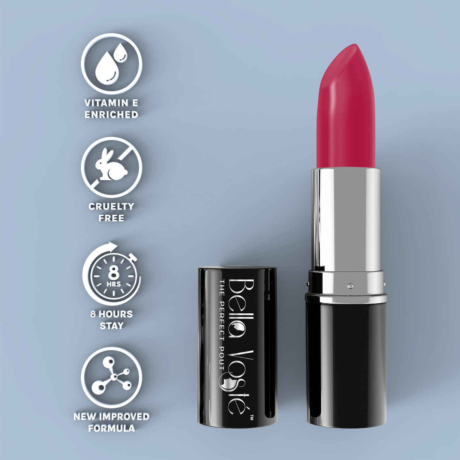 Buy Bella Voste Sheer Creme Lust Lipstick Cindrella 17(4.2 gm) I Matte Finish I Cruelty Free IA Long Lasting Improved Formula I One Stroke Aplication I Highly Pi gmented - Purplle