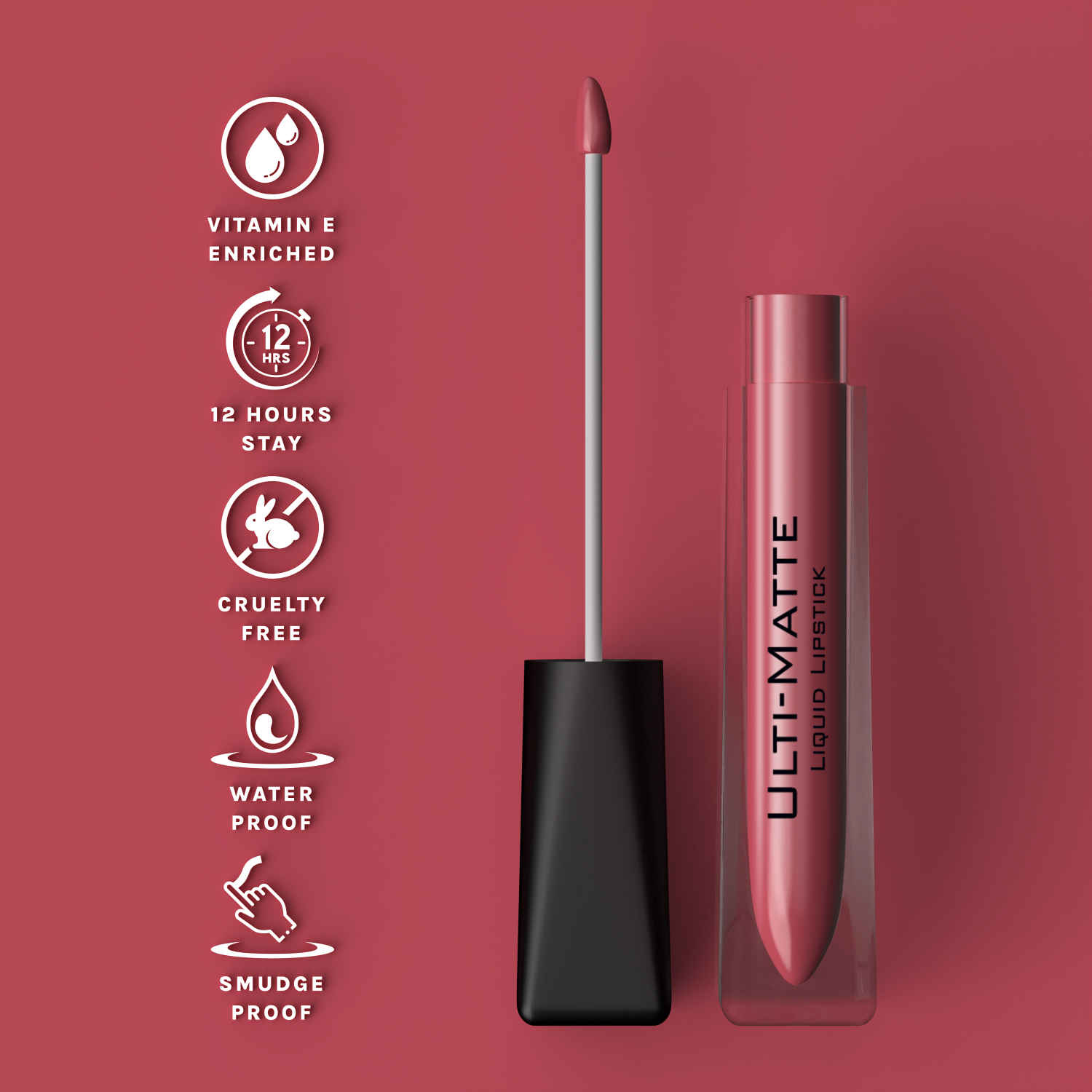 Buy Bella Voste Ulti-Matte Liquid Lipstick Mauve Nude (02) (3.7 ml) - Purplle