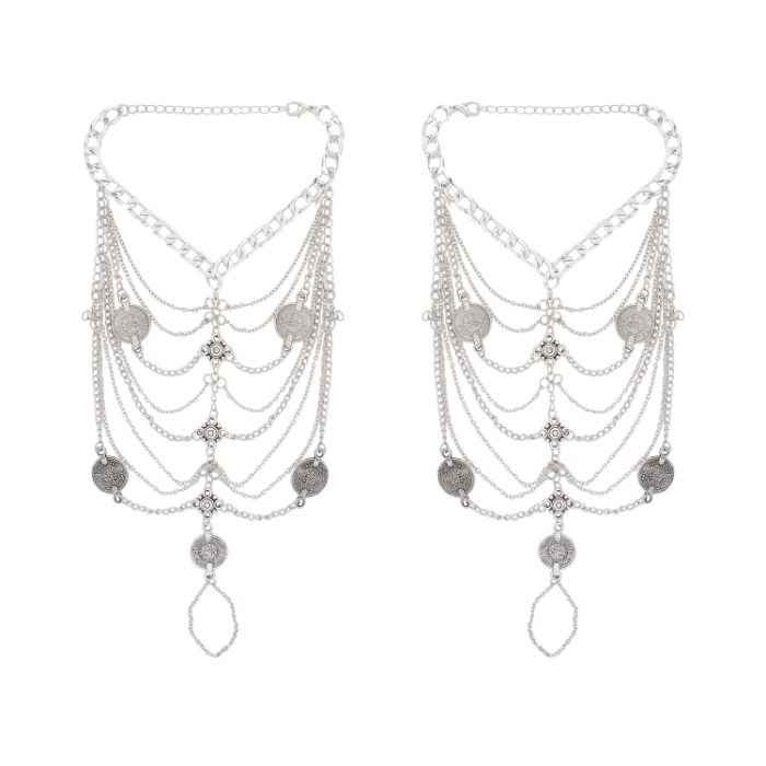Buy Femnmas Bohemian Coin Anklet - Purplle