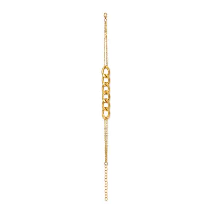 Buy Femnmas Gold Metal Chain Bracelet - Purplle