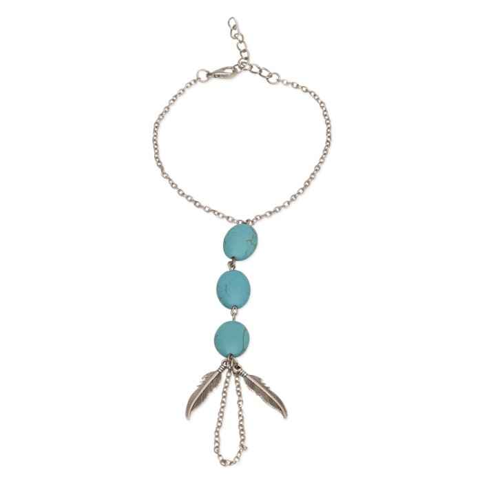 Buy Femnmas Blue Thumb Chain Bracelet - Purplle