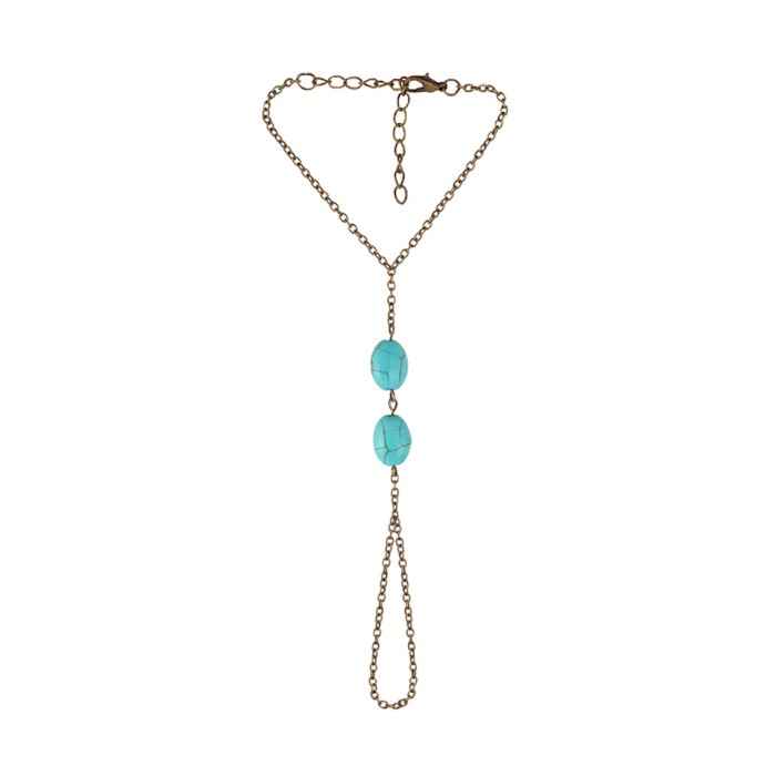 Buy Femnmas Bronze Fashion Ring Bracelet - Purplle