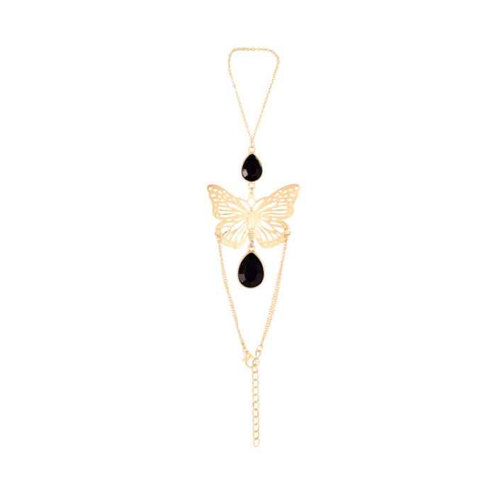 Buy Femnmas Butterfly Bracelet With Ring - Purplle