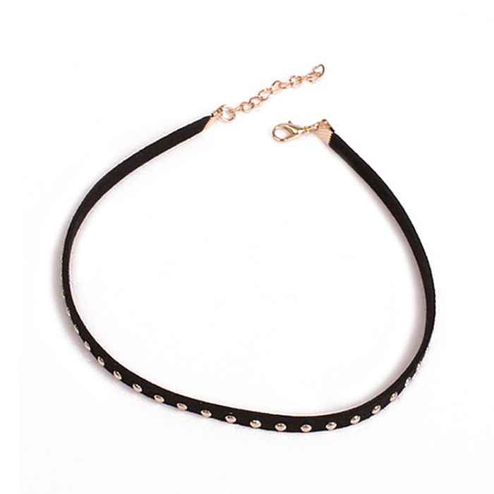 Buy Femnmas Rivet Spike Choker Necklace - Purplle