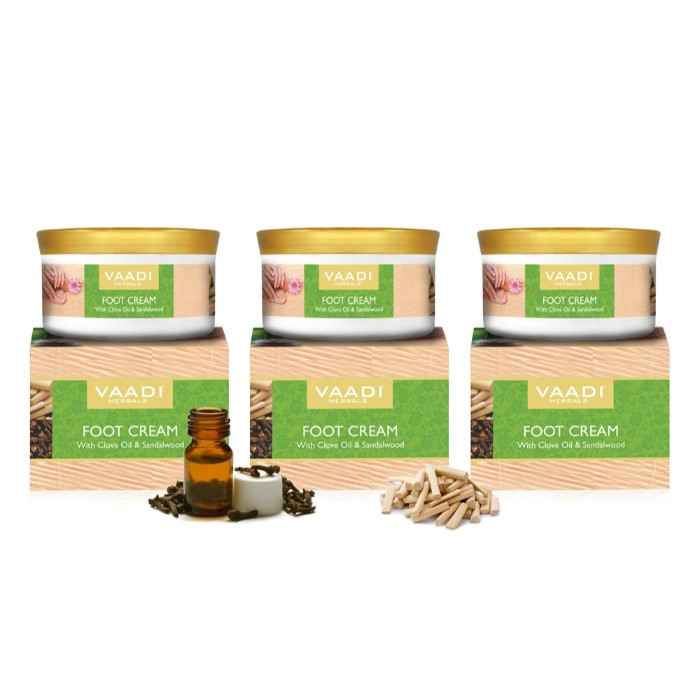 Buy Vaadi Herbals Value Pack Of 3 Foot Cream - Clove & Sandal Oil (150 g x 3) - Purplle
