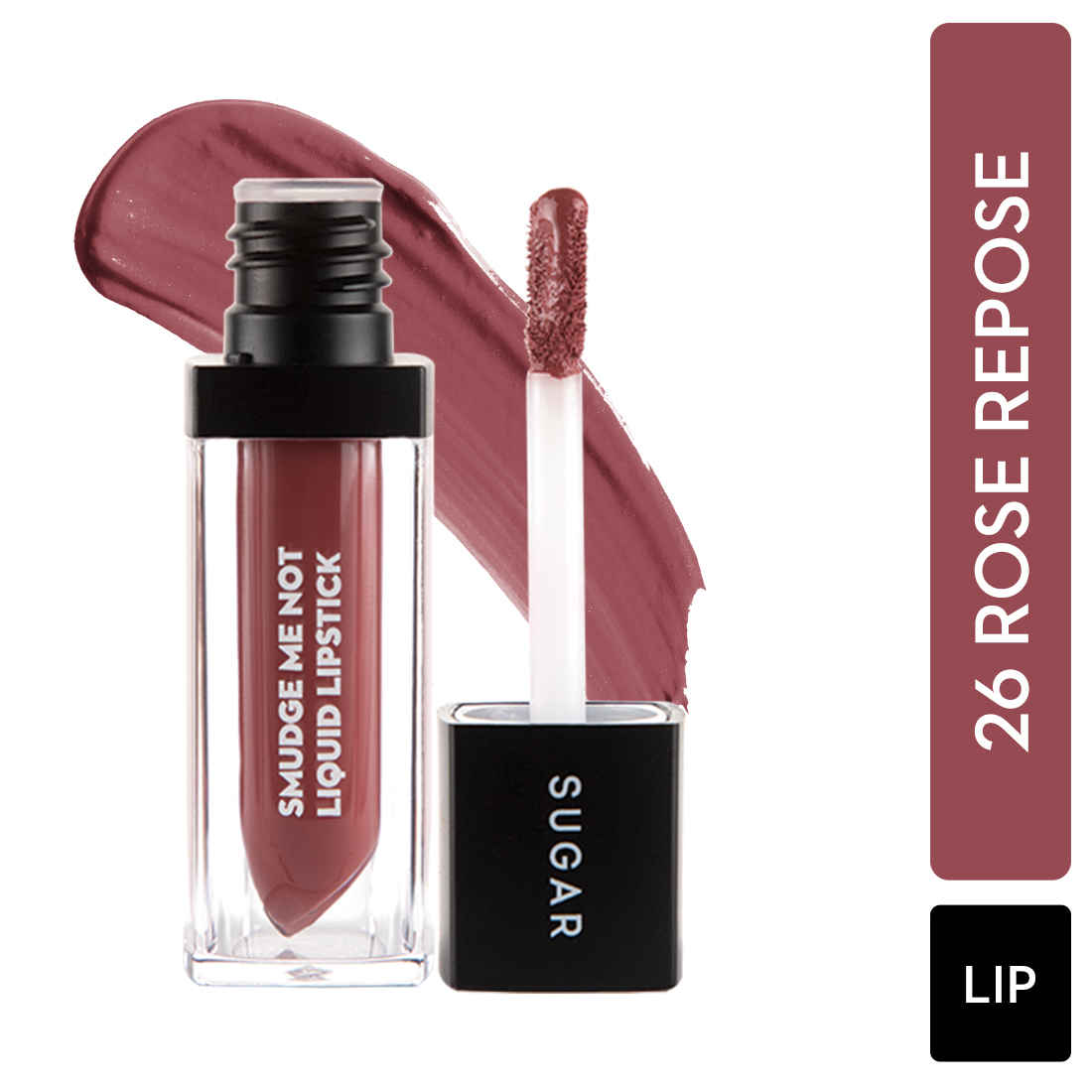 Buy SUGAR Cosmetics Smudge Me Not Liquid Lipsticks for Women | Transferproof & Waterproof | Lasts 12+ Hours | Matte Lipstick | 4.5ml - 26 Rose Repose (Peach Pink) - Purplle