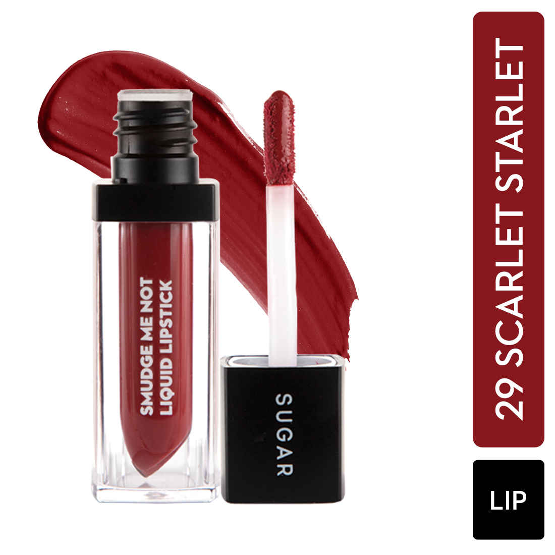 Buy SUGAR Cosmetics Smudge Me Not Liquid Lipsticks for Women | Transferproof & Waterproof | Lasts 12+ Hours | Matte Lipstick | 4.5ml - 29 Scarlet Starlet (Orange Red) - Purplle