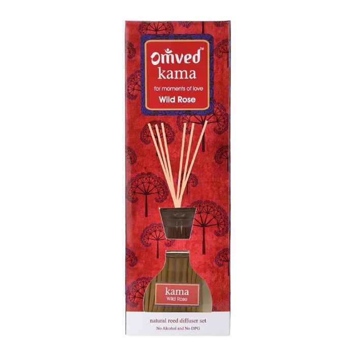 Buy Omved Kama Rose Reed Diffuser -Sensuous Aroma For Love - Purplle