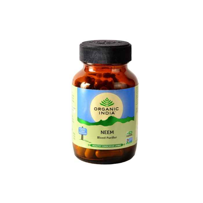 Buy Organic India Neem 60 Capsules Bottle - Purplle