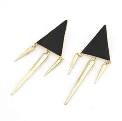 Buy Crunchy Fashion Tribal Spike Earrings- Black - Purplle