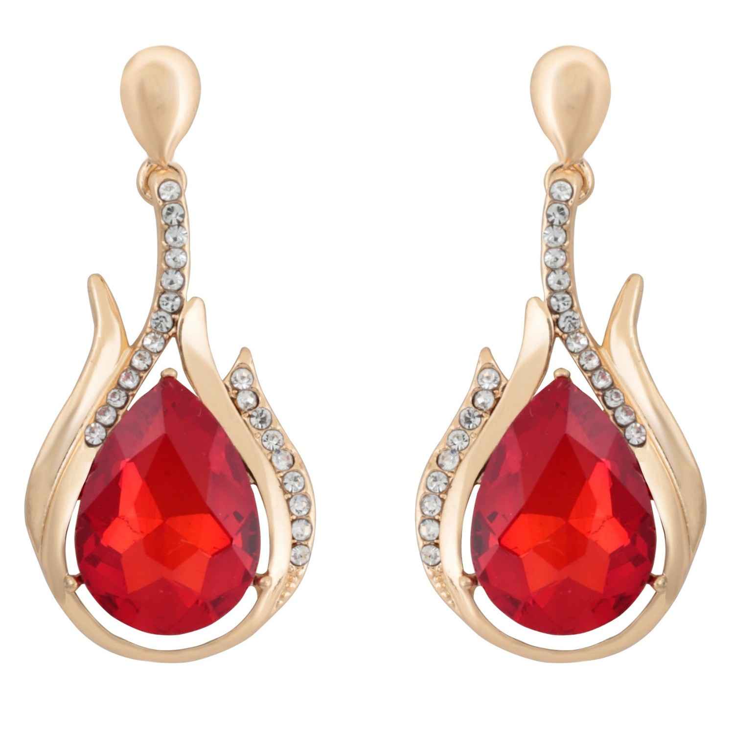 Buy Crunchy Fashion Gold Plated Earrings For Girls Fancy Party Wear Earrings - Purplle