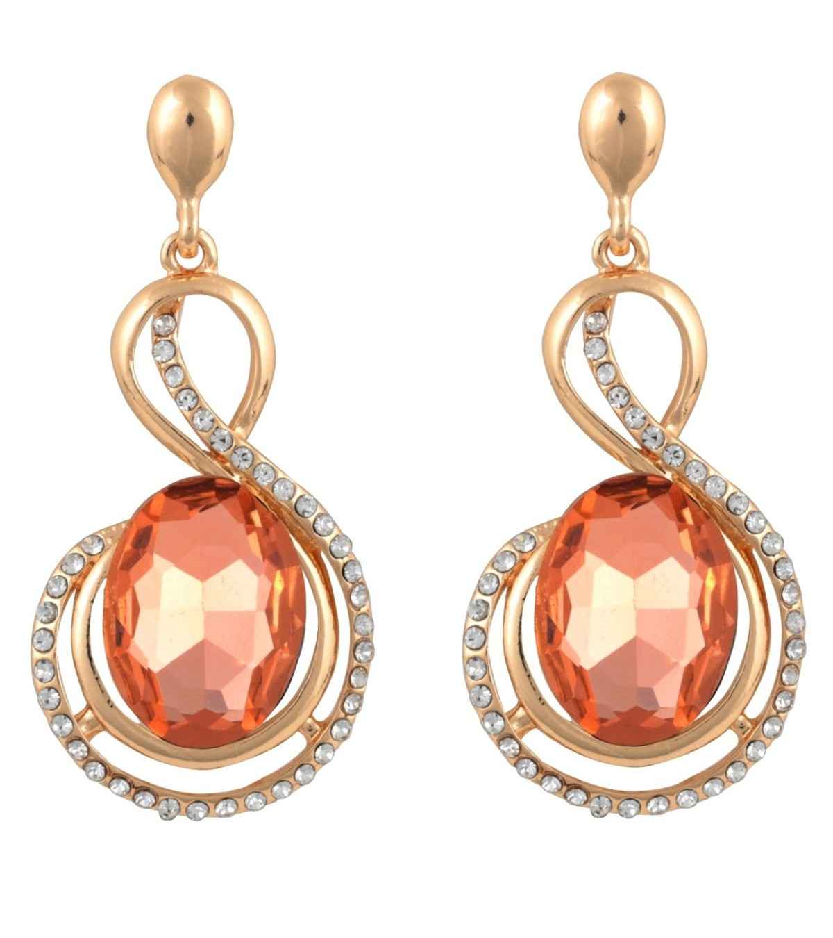 Buy Crunchy Fashion Gold Plated Dangle & Drop Earrings For Women - Purplle