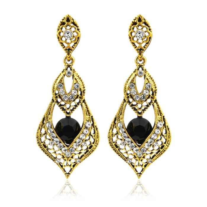 Buy Crunchy Fashion Oxidised Silver Stylish Thread Tassel Long Earrings - Purplle