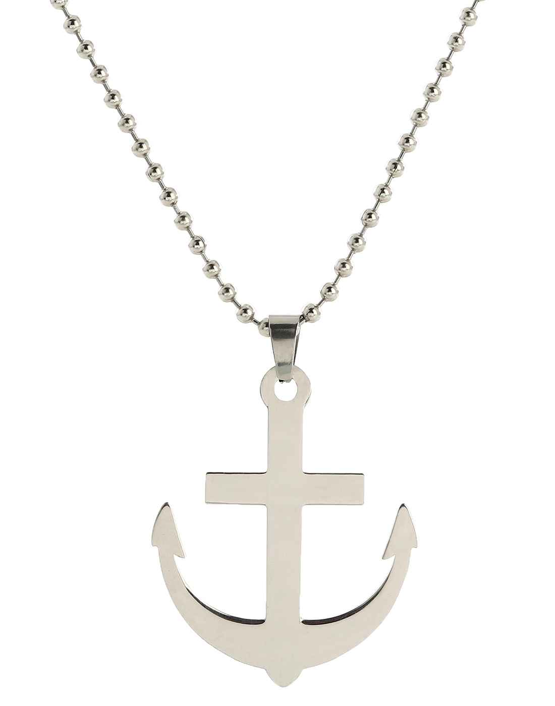 Buy Crunchy Fashion Anchor Unisex Pendant Necklace - Purplle