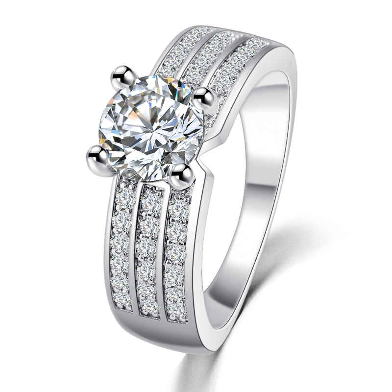Buy Crunchy Fashion Paradiso Glitz Collection Premium Aaa Cubic Zirconia Rings - Purplle