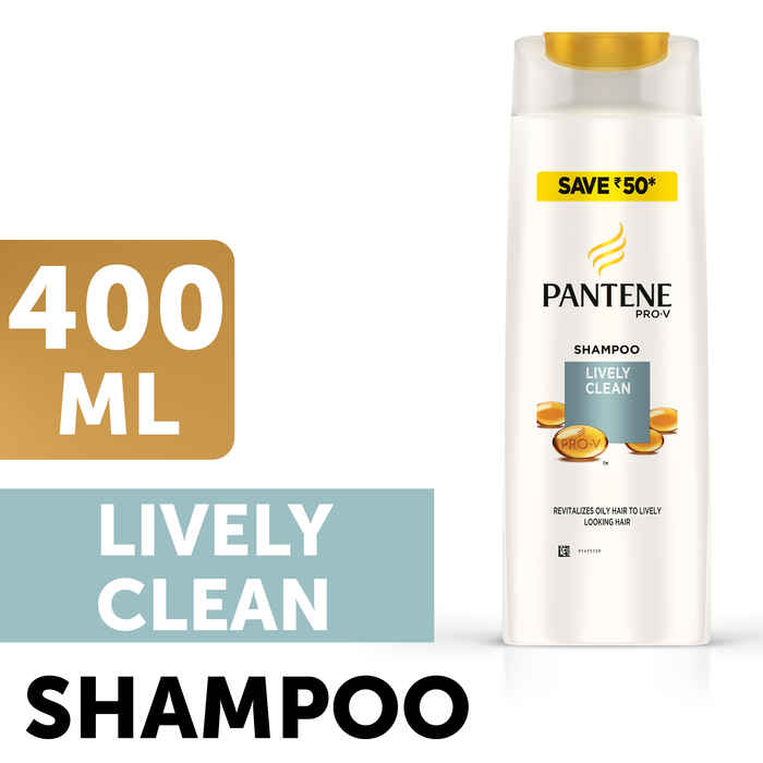 Buy Pantene Lively Clean Shampoo (400 ml) - Purplle