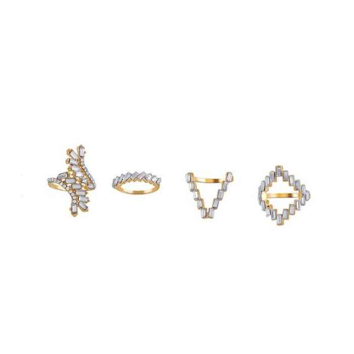 Buy Ferosh Dazzling Ring Set - Purplle
