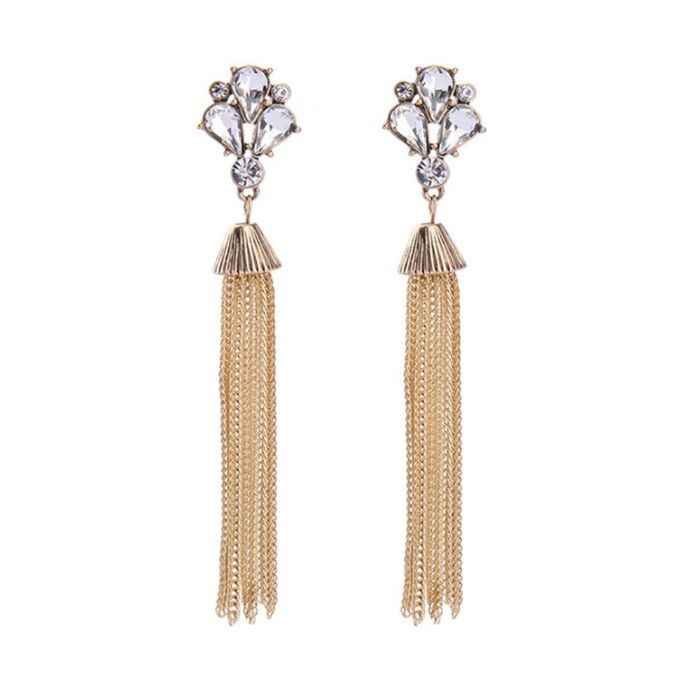 Buy Ferosh Long Chained Earrings - Purplle