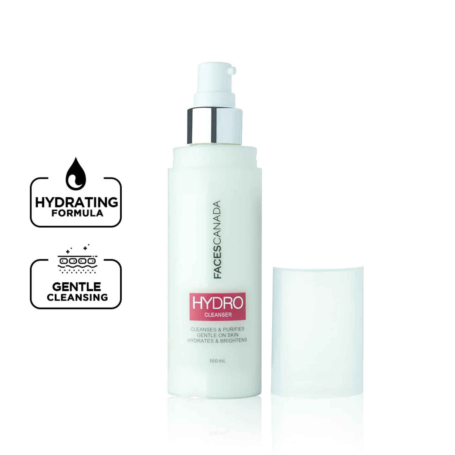 Buy FACES CANADA Hydro Gentle Cleanser, 100 ml | Cleanses Deeply | Hydrates & Purifies Skin | Fresh, Clear & Radiant Skin | For All Skin Types | Paraben Free - Purplle