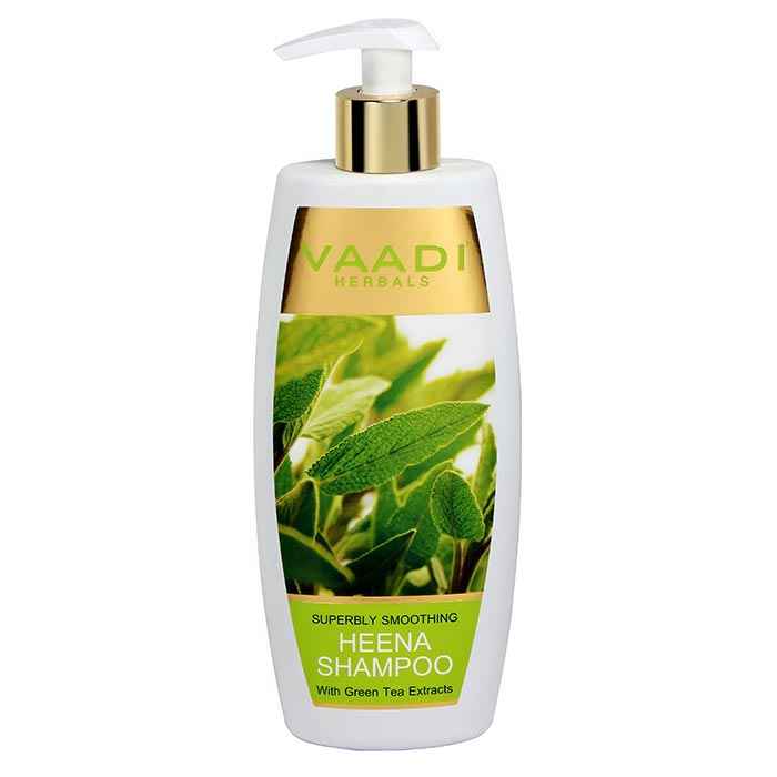 Buy Vaadi Herbals Superbly Smoothing Heena Shampoo with Green Tea Extracts (350 ml) - Purplle