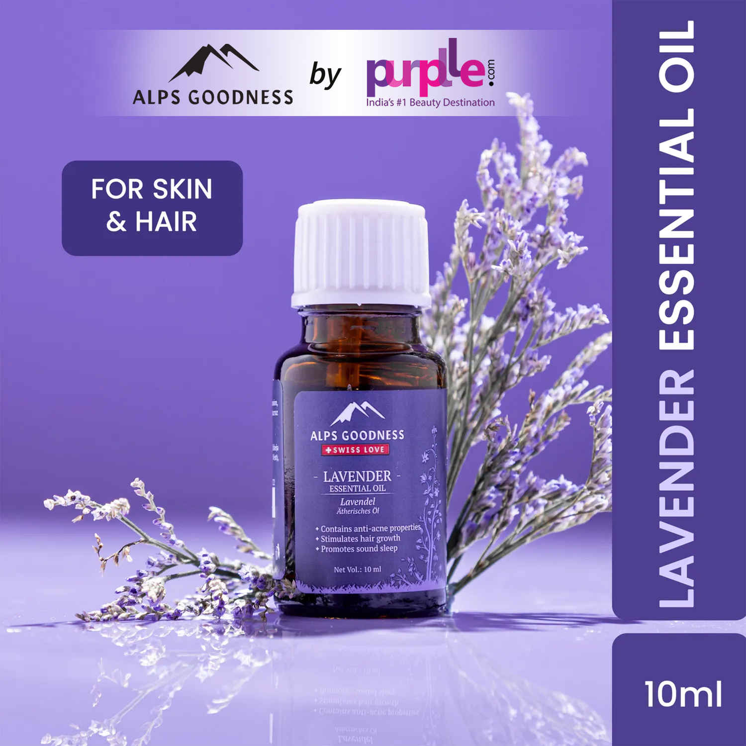 Buy Alps Goodness Pure Essential Oil - Lavender (10ml) - Purplle