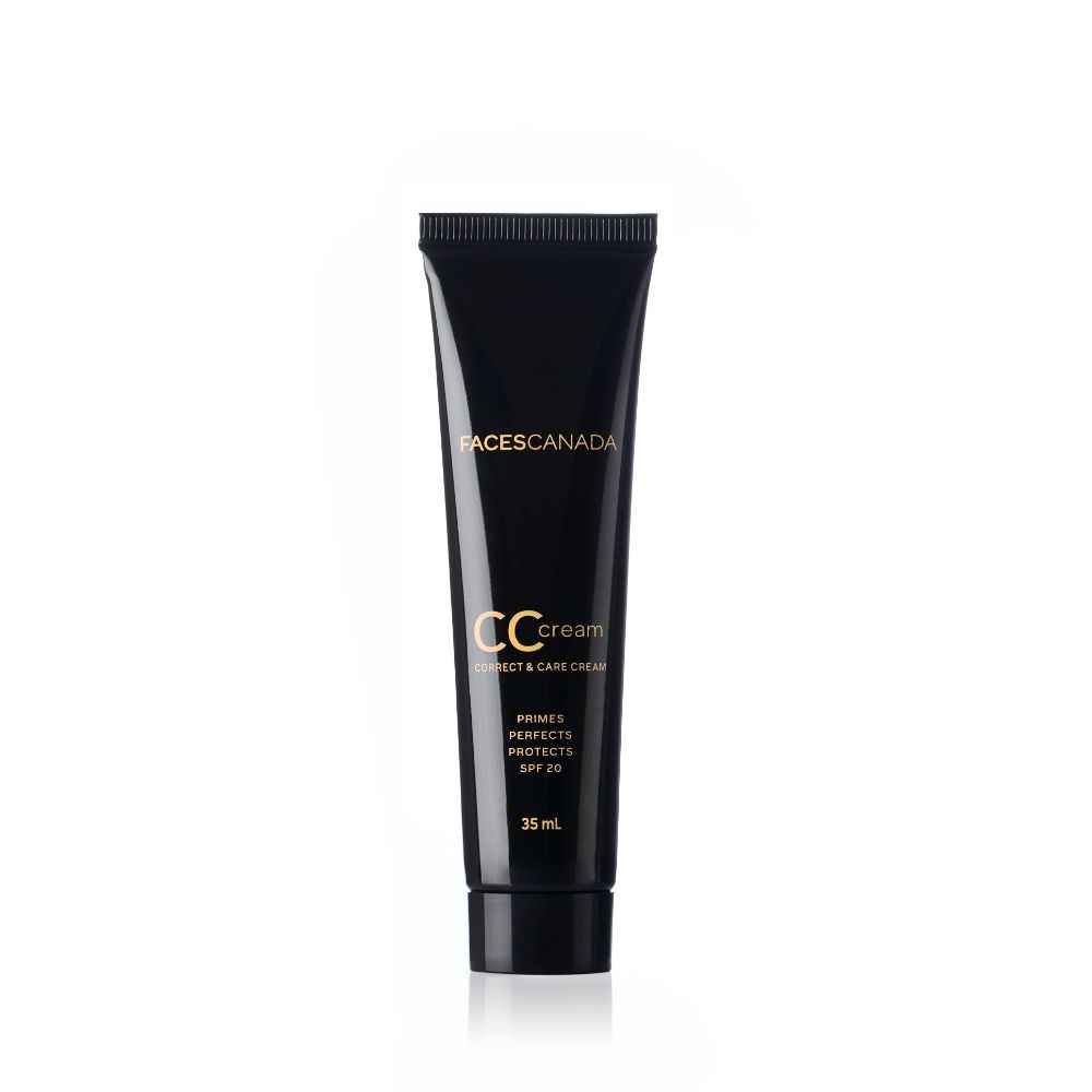 Buy FACES CANADA SPF 20 CC Cream - Sand 02, 35 ml | Correct & Care Tinted Cream | Dewy Finish | Radiant Flawless Skin | Conceals & Primes | Non-Oily | Smooth | Lightweight | Anti-Ageing | 12HR Hydration - Purplle