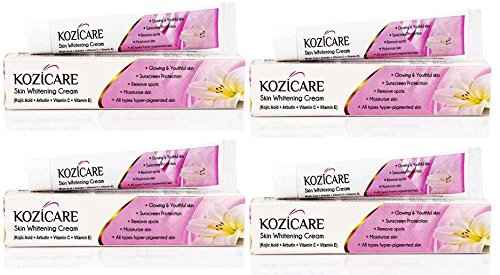Buy Kozicare Skin Lightening Cream with Kojic Acid, Arbutin, Glutathione - 15g (Pack of 4) - Purplle