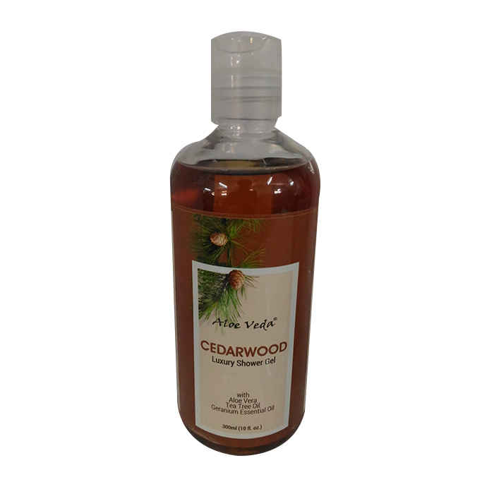 Buy Aloe Veda Cedarwood Luxury Shower Gel with Aloe Vera Tea Tree Oil Geranium Essential Oil 300 ml - Purplle