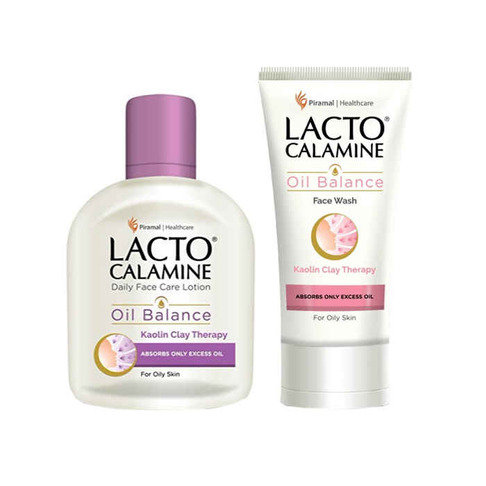 Buy Lacto Calamine Oil Balance Lotion (For Oily Skin) (120 ml) + Lacto Calamine Oil Balance Face Wash (50 ml) - Purplle