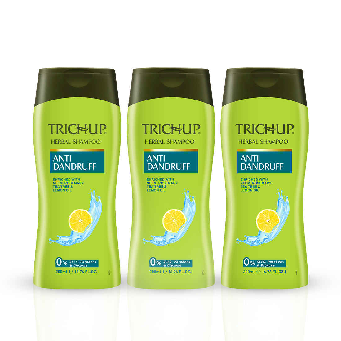 Buy Trichup Anti Dandruff Shampoo (200 ml) (Pack of 3) - Purplle