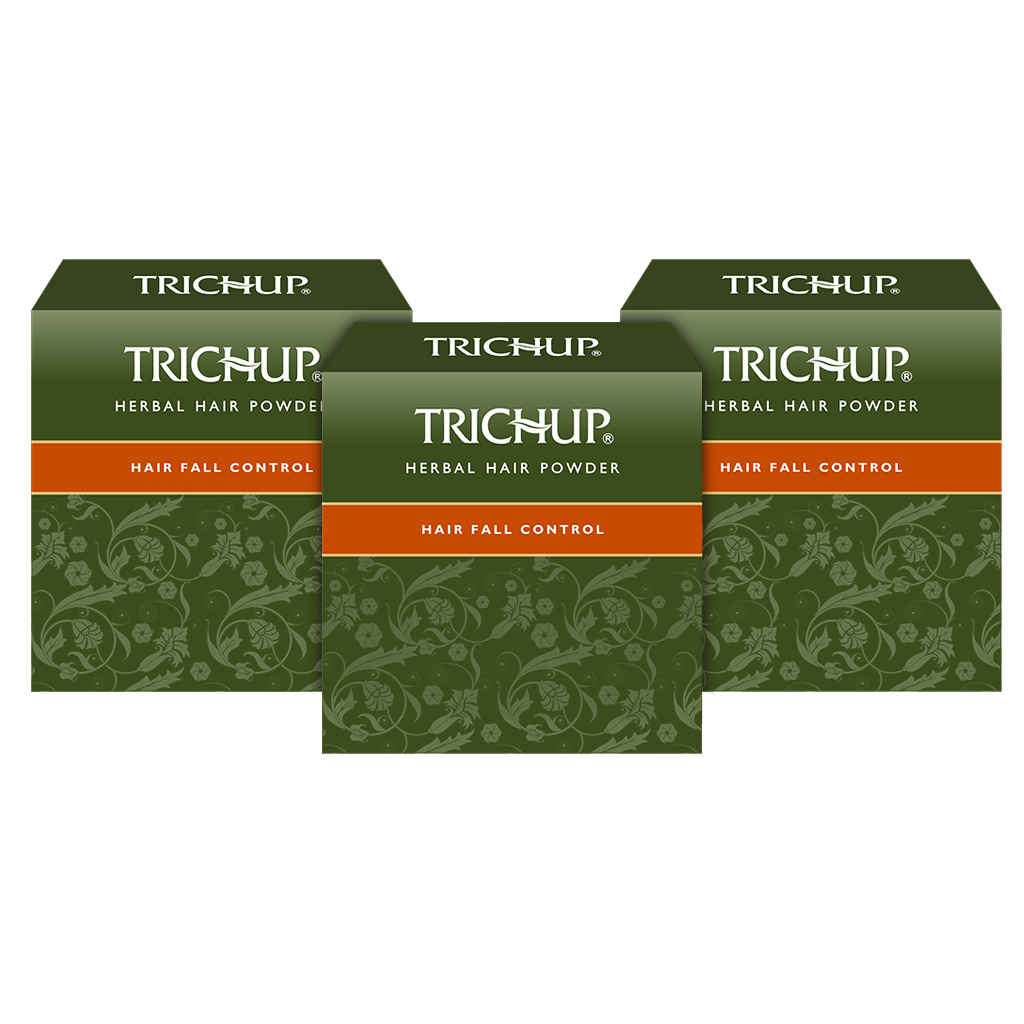 Buy Trichup Hair Fall Control Herbal Hair Powder (4 x 30 g) (Pack of 3) - Purplle