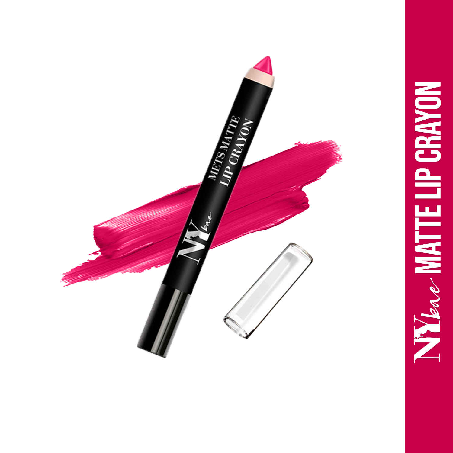 Buy NY Bae Mets Matte Lip Crayon | Satin Texture | Purple | Enriched with Vitamin E - You Touch All My Bases 10 (2.8 g) - Purplle