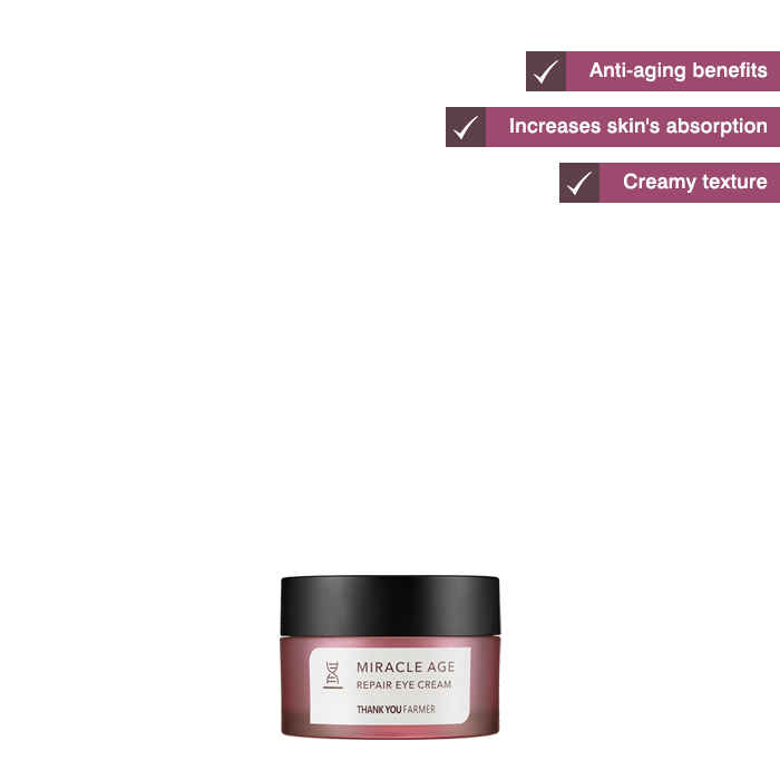 Buy THANK YOU FARMER Miracle Age Repair Eye Cream (20 g) - Purplle