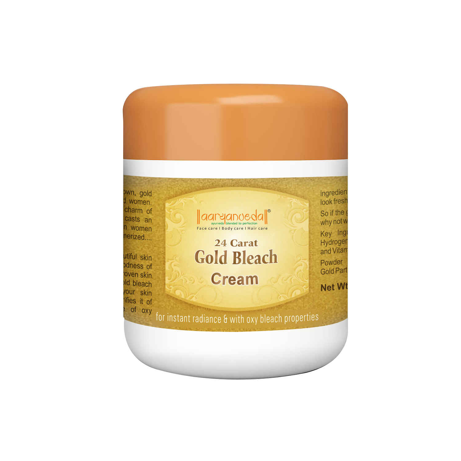 Buy Aryanveda 24 Carat Gold Bleach Cream (450 g) - Purplle