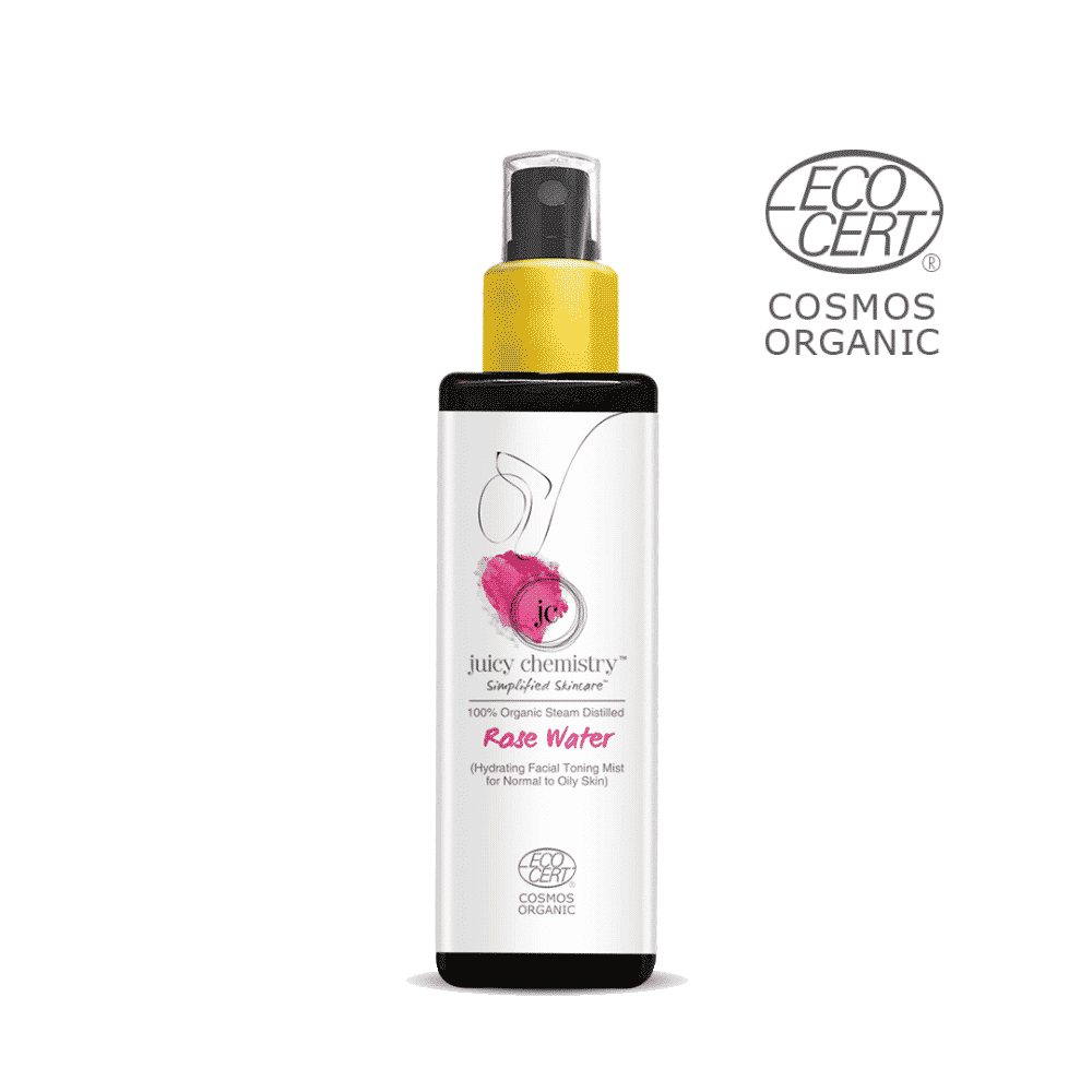 Buy Juicy Chemistry Organic Rose Water (Hydrating Facial Toning Mistfor Normal to Oily Skin Type) (100 ml) - Purplle