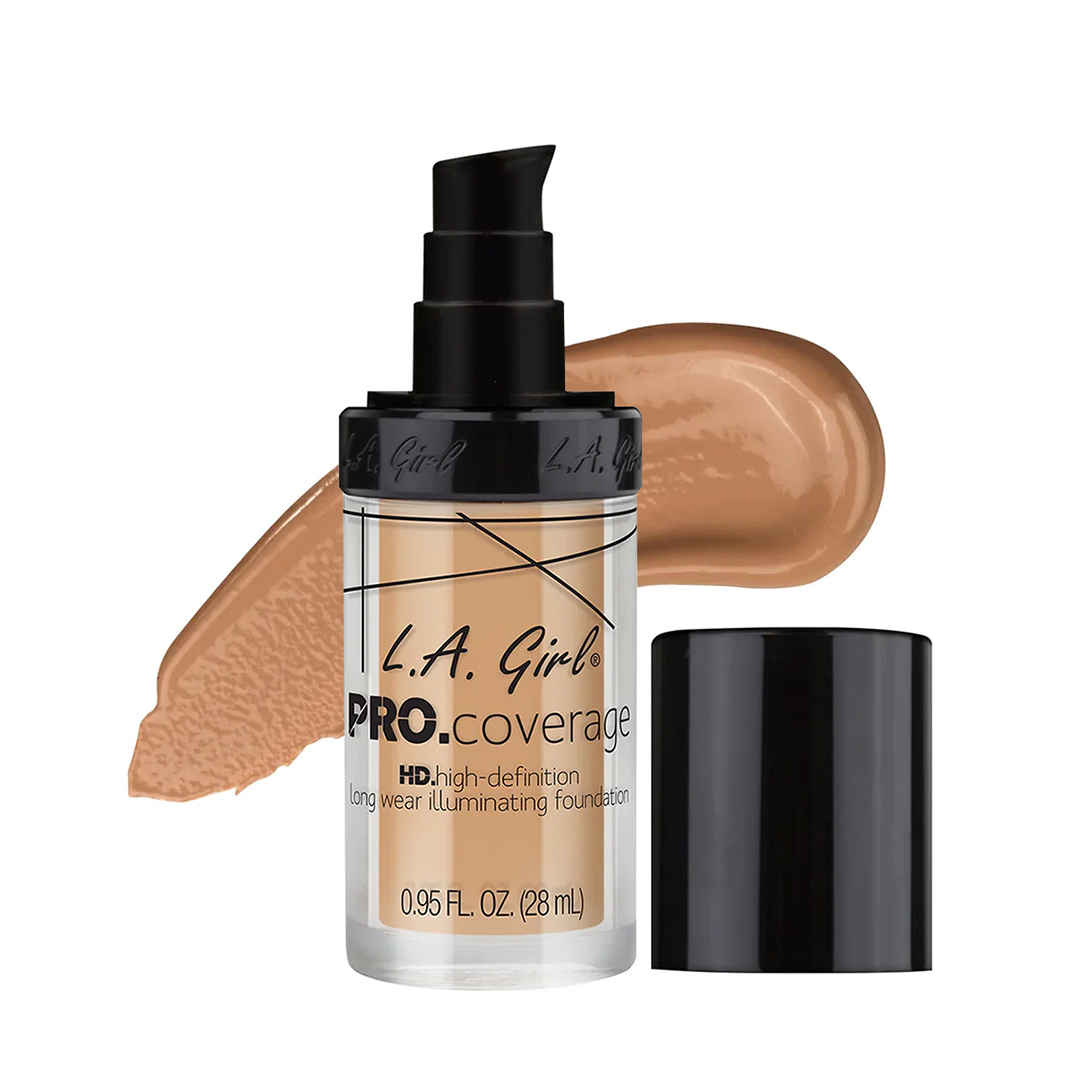 Buy L.A. Girl pro Coverage HD Foundation-Natural 28 ml - Purplle