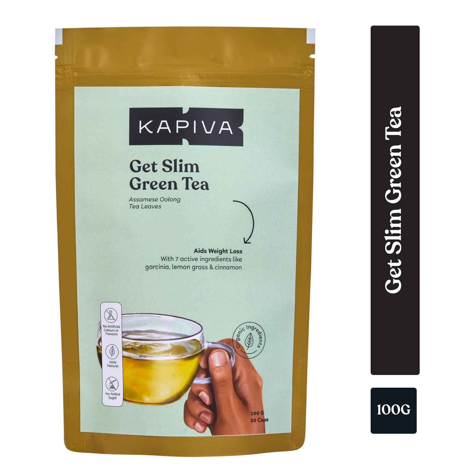 Buy Kapiva Get Slim Green Tea (100 g) - Purplle