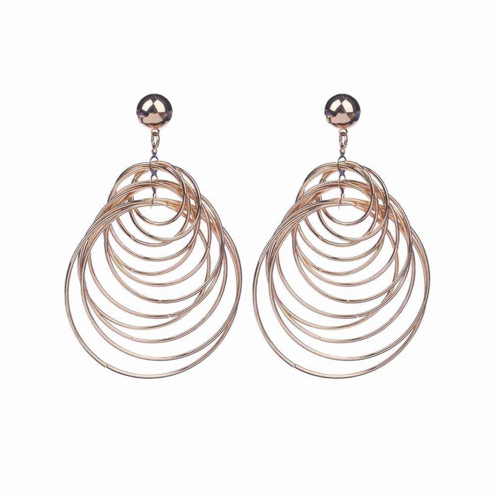Buy Ferosh Zinariya Multi Hoop Earrings - Purplle
