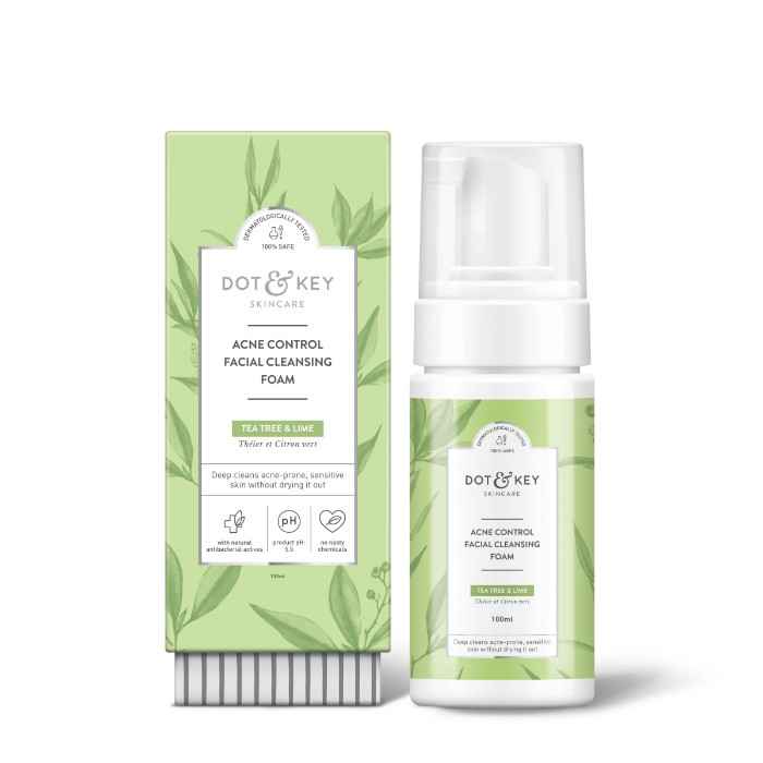 Buy Dot & Key Acne Control Facial Cleansing Foam (100 ml) - Purplle