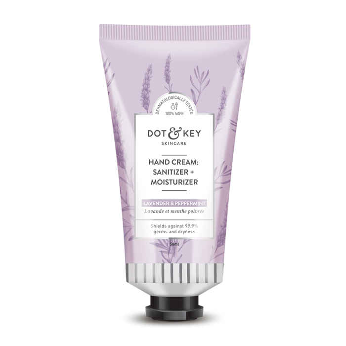 Buy Dot & Key Hand Cream : Sanitizer + Moisturizer (Lavender & Peppermint) (50 g) - Purplle
