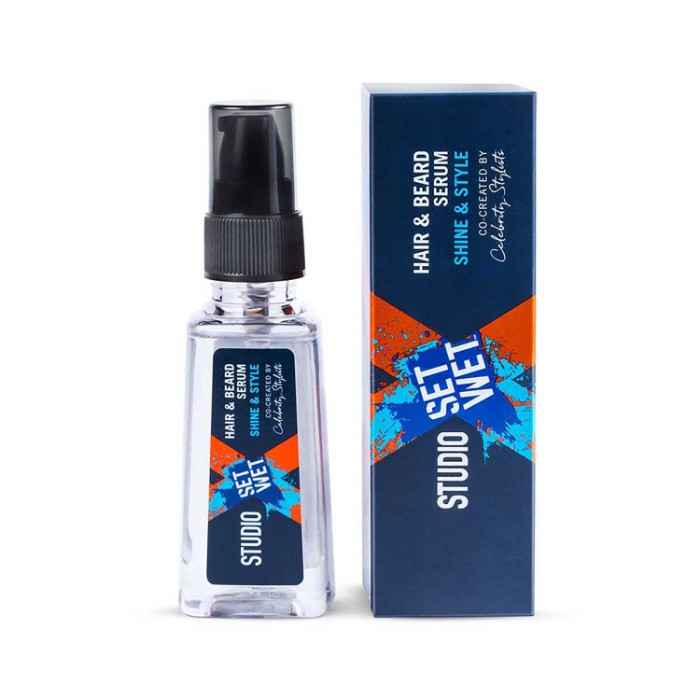 Buy Set Wet Studio X Hair & Beard Serum For Men - Shine & Style (50 ml) - Purplle