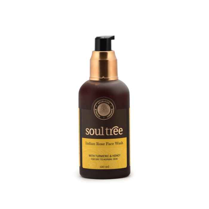 Buy Soultree Indian Rose Face Wash With Turmeric & Honey (120 ml) - Purplle