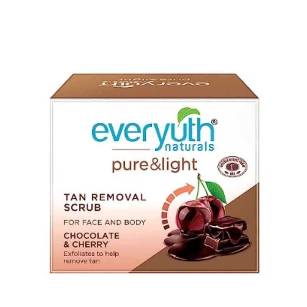 Buy Everyuth Naturals Chocolate and Cherry Tan Removal Scrub (50 g) - Purplle