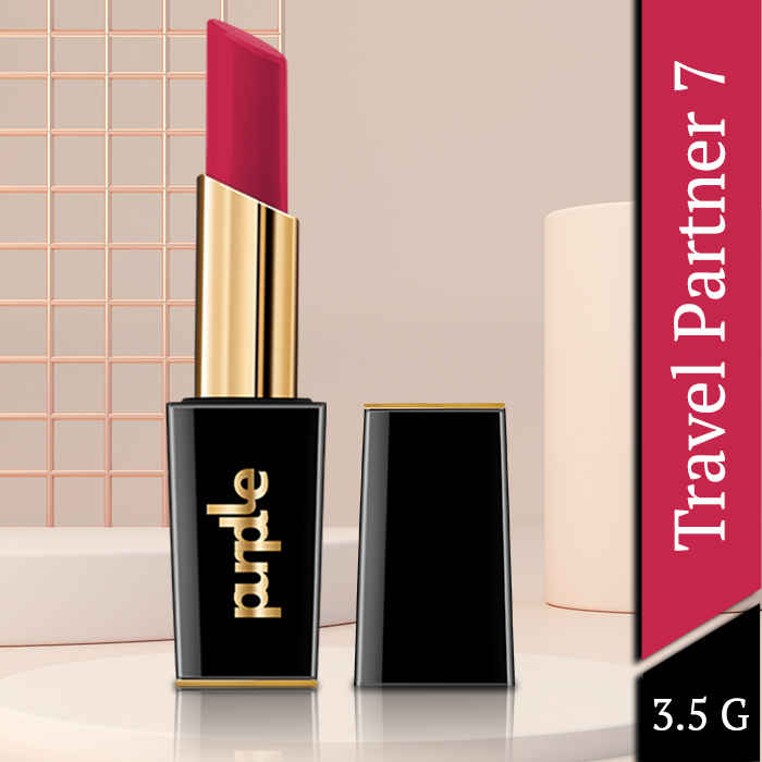 Buy Purplle Ultra HD Matte Lipstick, Pink - Travel Partner 7 - Purplle