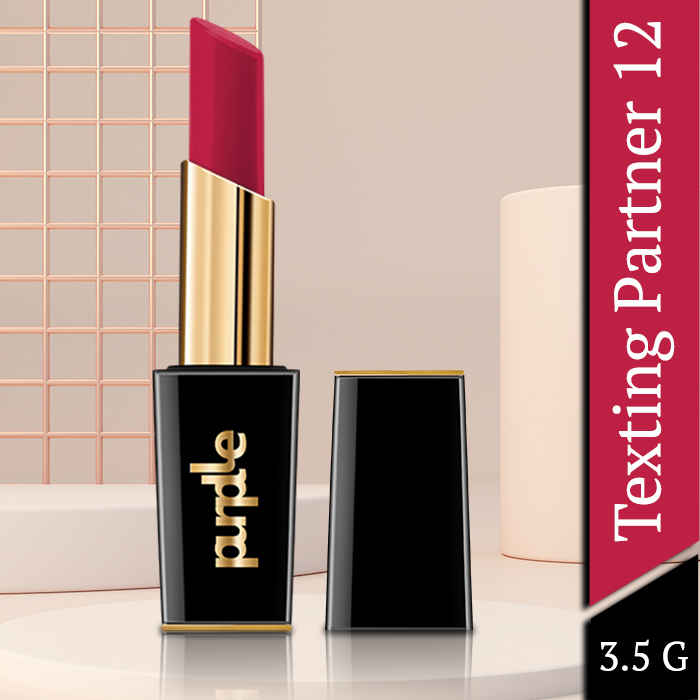 Buy Purplle Ultra HD Matte Lipstick, Pink - Texting Partner 12 - Purplle