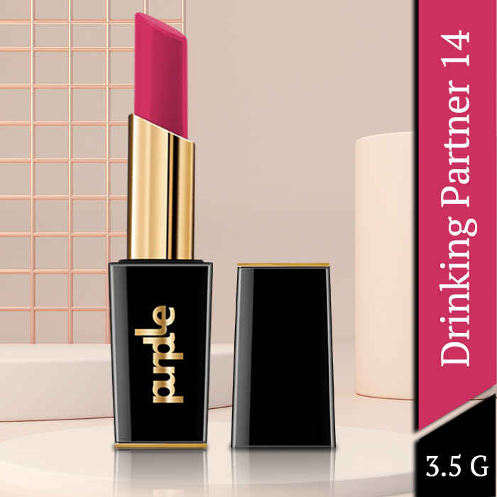 Buy Purplle Ultra HD Matte Lipstick, Purple - Drinking Partner 14 - Purplle